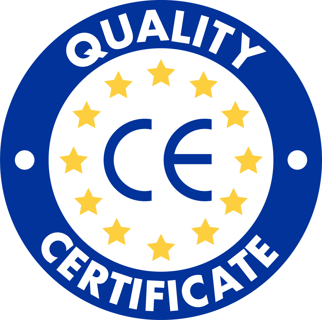 CE mark Certification, Conformite Europeenne. Vector stock illustration.